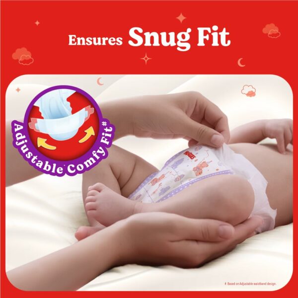 Adjustable Tape Style Diapers for Newborns - 72 Pack - Image 3