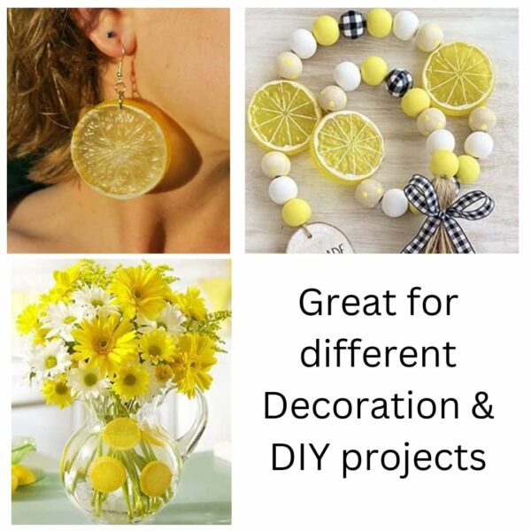 20 Pcs Fake Lemon Slices for Decoration & Photography Props - Image 5