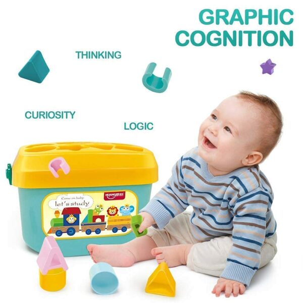 Educational Shape Sorter Toy for Toddlers - 16 Colorful Blocks - Image 6