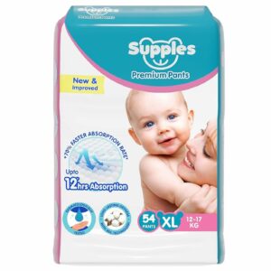 Supples Premium Baby Diaper Pants XL - 54 Count, 12 Hrs Absorption