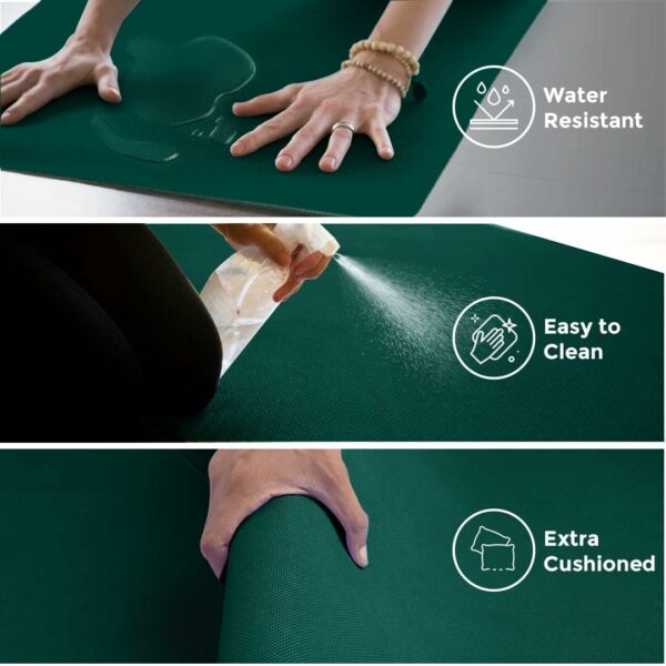 Eco-Friendly 4mm Yoga Mat with Carry Strap for Home & Outdoor - Image 3