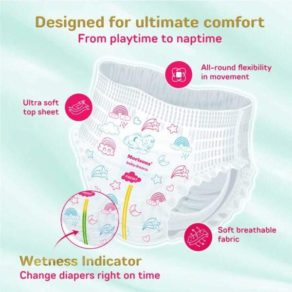 Supersoft Baby Diaper Pants Large - 62 Pieces with Aloe Vera - Image 5