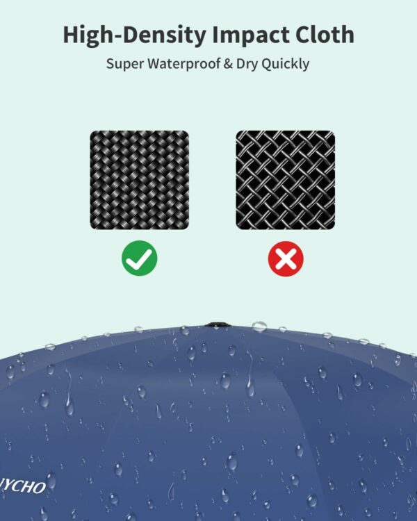 Compact Reverse Folding Umbrella - Windproof & Waterproof - Image 3