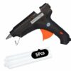 100W Glue Gun with 5 Glue Sticks - Fast & Reliable Adhesive