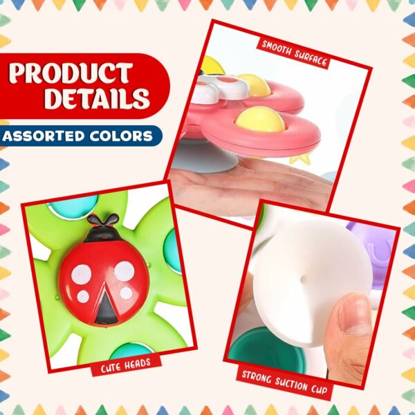 Wembley Baby Bath Spinner Toy Set - 3 Pcs for Fun & Learning - Image 2