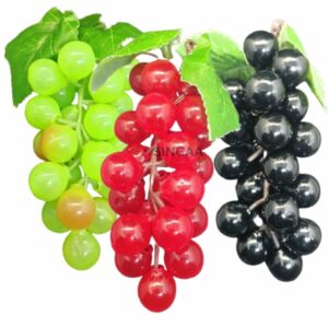 Hanging Artificial Grapes - Pack of 3 Realistic Decor