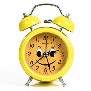 Stylish Analog Alarm Clock with Night Light for Home & Office