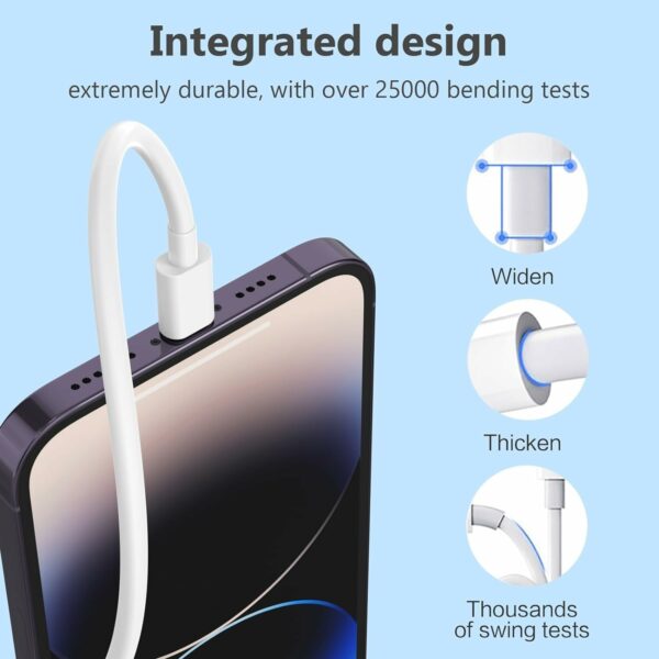 20W Fast Charger & Cable for iPhone 14/13/12/X Series - Portable - Image 5