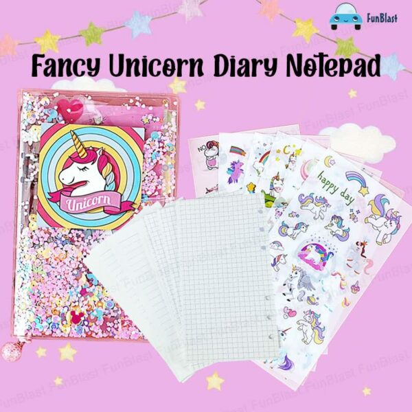 DIY Unicorn Diary for Girls - 13 in 1 Craft Kit, 40 Pages - Image 5