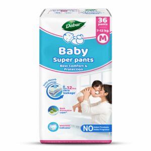Dabur Baby Super Pants Medium 36 Pack - Natural Skin Protection