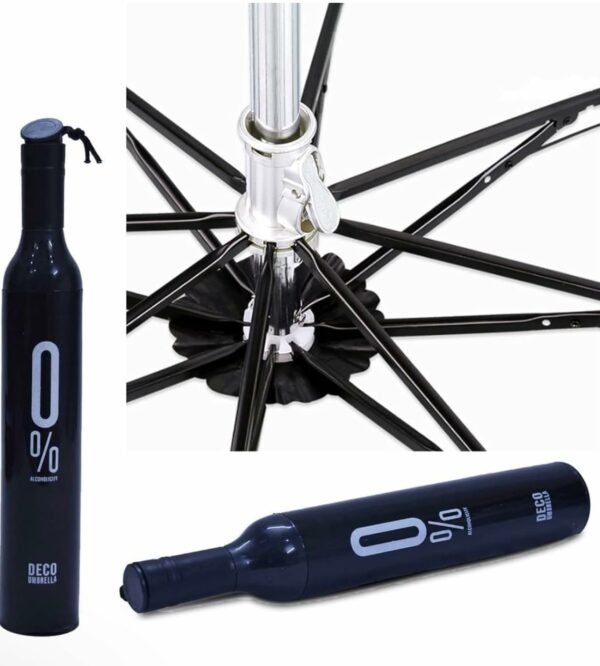 Windproof Portable Mini Umbrella with Bottle Cover for UV & Rain Protection - Image 5