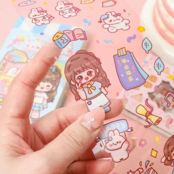 Cartoon Theme Stickers for Kids - 20 Sheets for Crafts & Projects - Image 5