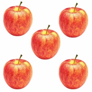 Realistic Artificial Apples - Pack of 5 for Home & Decor