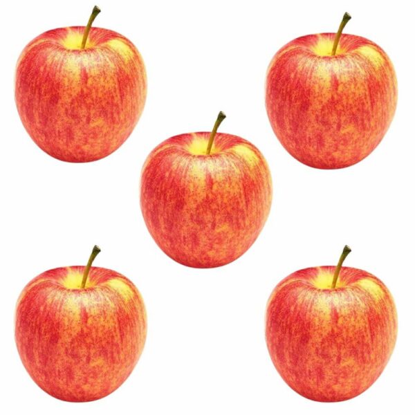 Realistic Artificial Apples - Pack of 5 for Home & Decor