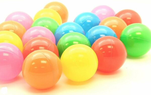 Colourful Kids Pool Fun Balls - Pack of 25, 7cm Diameter - Image 5