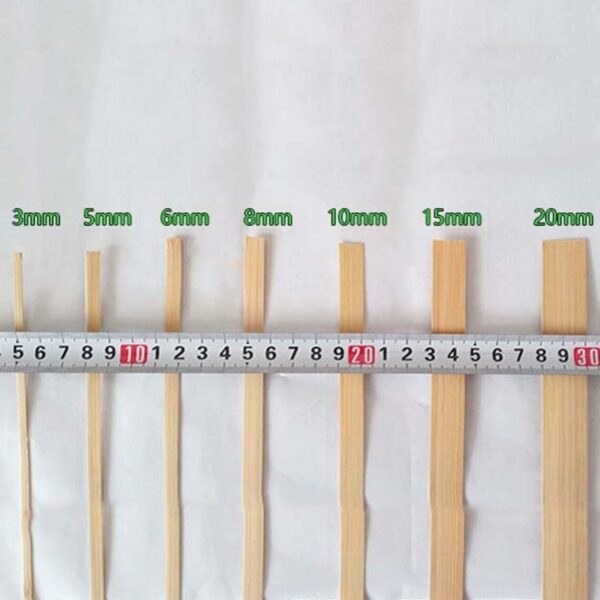 Natural Bamboo Strips for DIY Craft and Decoration (8mm x 20m) - Image 5