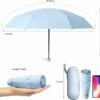 Compact UV Protection Umbrella for Men, Women & Kids - Skyblue