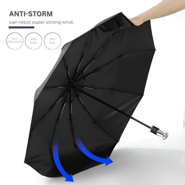 Heavy-Duty Automatic Open/Close Umbrella with UV Protection - Image 4