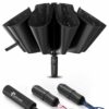 Compact Reverse Folding Umbrella - Windproof & UV Protection