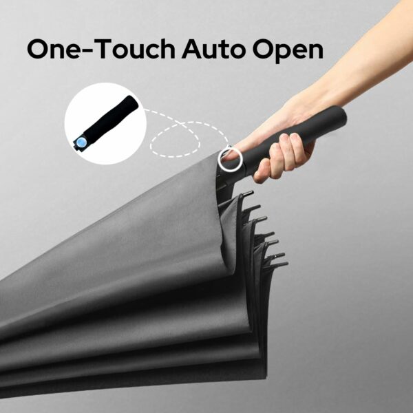 Large 48 Inch Auto Open Golf Umbrella with UV Protection - Image 5