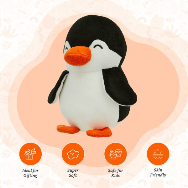 Soft Penguin Plush Toy for Kids - 17 cm Huggable Cuddly Friend - Image 3