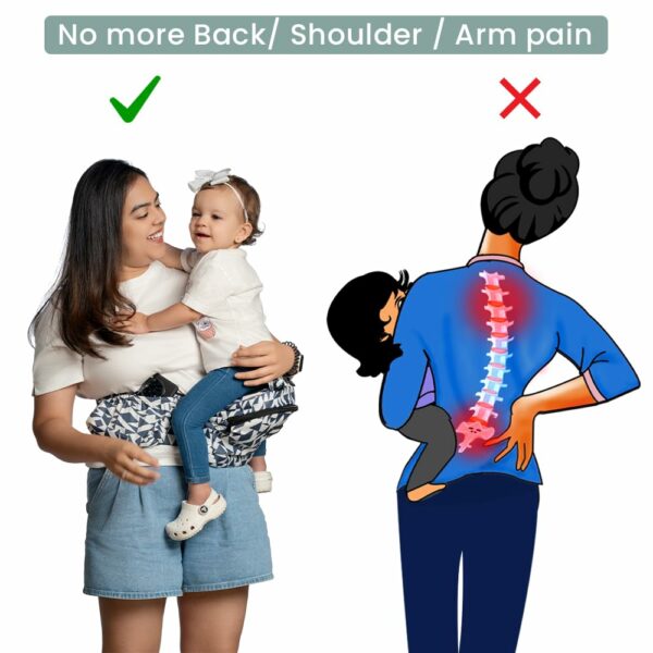 Detachable Hip Seat Baby Carrier - Ergonomic & Adjustable - Image 4