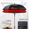 54 Inch Wind-Resistant Umbrella for 2-3 People - Auto Open