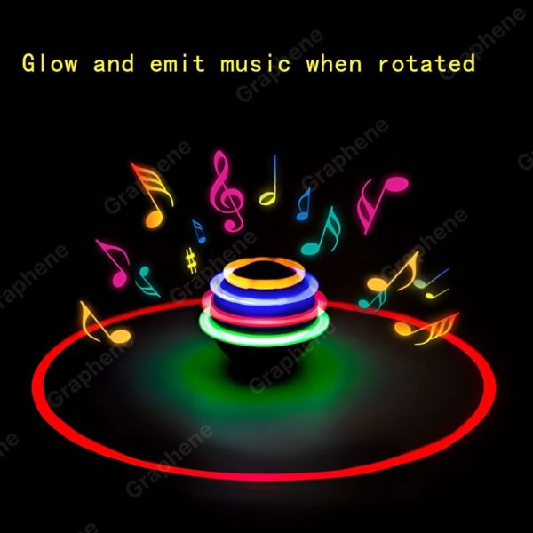 LED Spinning Top Toy with Music - Educational & Safe for Kids - Image 3