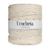 3 Ply Twisted Macrame Cotton Cord - 100 Mtr, Off White