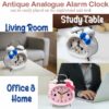 Twin Bell Alarm Clock for Kids - Loud & Silent Options
