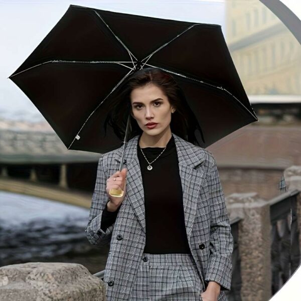 Compact Travel Umbrella with UV Protection - Lightweight Mini Design - Image 3
