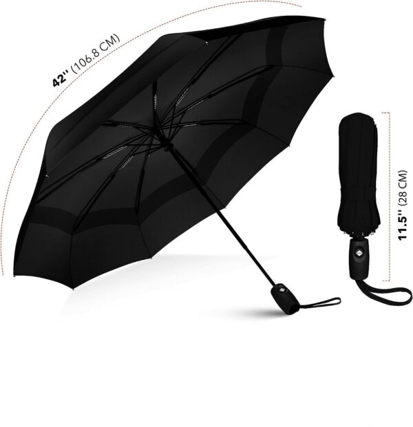 Portable Auto Travel Umbrella - Windproof, Compact & Lightweight - Image 2