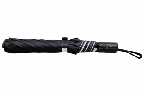 UV Protective Black Silver 2-Fold Umbrella - Durable Design - Image 2