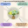 5 Pcs Artificial Baby?s Breath Flowers for Home Decor