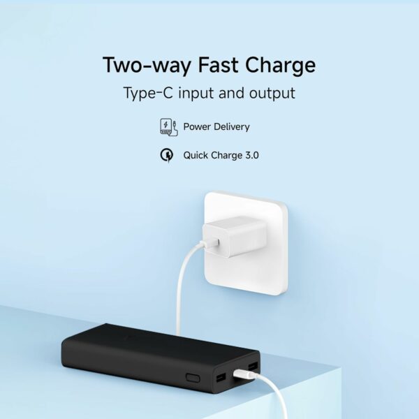 20000mAh Power Bank with 33W Fast Charging & Type-C Ports - Image 5