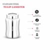 Elegant Stainless Steel Canister for Tea, Coffee & Spices - 900ml