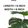 Artificial Monstera Plants - 26 Inch Faux Palm Leaves for Decor