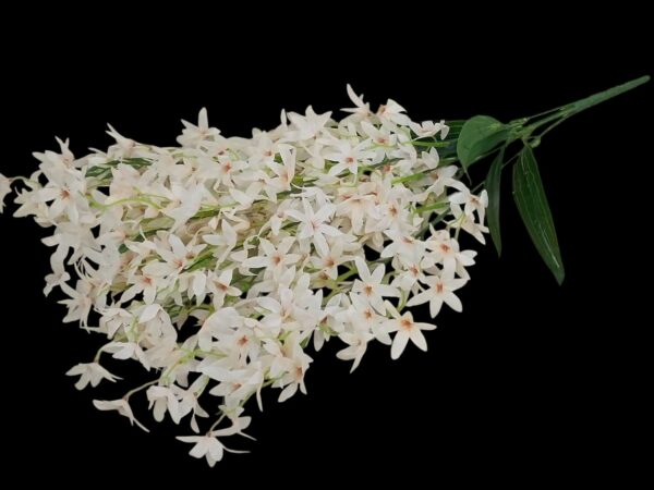 White Artificial Lily Flower Bunch for Home Decoration - 60cm - Image 3
