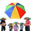 Handsfree Hat Umbrella for Sun and Rain Protection - 21.6 Inches