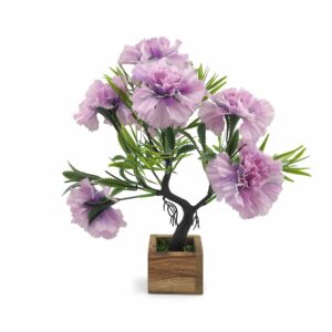 Artificial Flower Bonsai Tree with Wooden Pot for Indoor D?cor