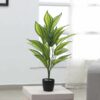 70 Cm Tall Faux Cast-Iron Plant Tree in Pot with Moss