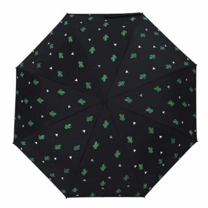 Compact 3-Fold Travel Umbrella - Auto Open/Close, Lightweight
