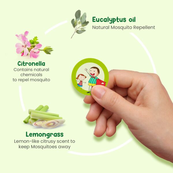 Natural Mosquito Repellent Patches for Babies - 12hr Protection - Image 4