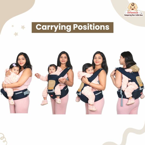 Hip Seat Baby Carrier for Infants 4-24 Months - 4 Carry Positions - Image 3