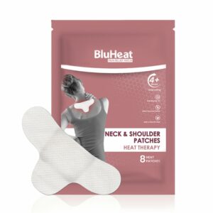 Natural Neck & Shoulder Pain Relief Patches - 8 Large Adhesive Heat Patches
