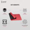 Premium 6 MM Non-Slip TPE Yoga Mat with Carry Bag - 183x61 CM