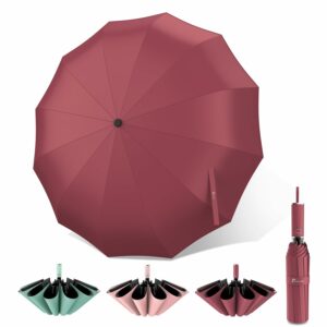 23 Inch Windproof Travel Umbrella with Auto Open/Close