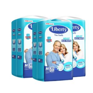 Eco-Friendly Adult Diaper Pants, Medium, 60 Count - Leak Proof & Comfortable