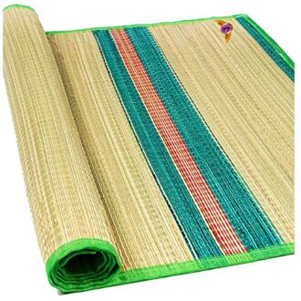 Natural Korai Multi Purpose Floor Mat 4 X 6 ft - Green