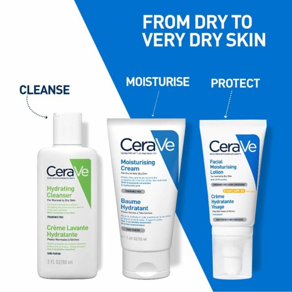 Moisturizing Cream for Dry Skin with Ceramides & Hyaluronic Acid - 50ml - Image 4